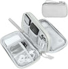FYY Travel Electronic Cable Organizer Bag, Pouch Electronic Accessories Carry Case Portable Waterproof Double Layers Storage Bag for Cable, Cord, Charger, Phone, Earphone, Medium Size, Grey