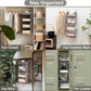 StorageWorks Hanging Closet Organizer, 3-Shelf Shelves with Top Shelf, 12" W x 12" D x 35 ¼"H, Mixing of Brown and Gray