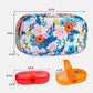 Serfeymi Weekly Travel Pill Organizer 2 Times A Day AM PM Upgraded Rainbow Pill Box 7 Day with Portable Zipper Canvas Pill Case, Medicine Organizer for Pills, Vitamins, Fish Oils - Bloom 01