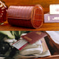 MR.OKAY 3 Watch Travel Case- Classic Leather Watch Case With Superb Texture.(Portable Watch Roll Or Organizer For Storage And Display).Festival Gift For Men, All Handcrafted By Artisans.
