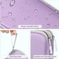 FYY Electronic Organizer, Large Travel Cable Organizer Bag Pouch Electronic Accessories Carry Case Portable Waterproof Double Layers All-in-One Storage Bag for Cable, Cord, Charger, Light Purple