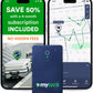 GPS Luggage Tracker for Suitcases TSA Approved, Android & iOS Compatible - Real-Time Tracking Device for Travel - Smart Tag with Bag Opening Alert - Long Battery Life (4-Mo Subscription Included)