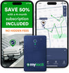 GPS Luggage Tracker for Suitcases TSA Approved, Android & iOS Compatible - Real-Time Tracking Device for Travel - Smart Tag with Bag Opening Alert - Long Battery Life (4-Mo Subscription Included)