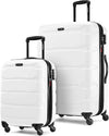Samsonite Omni PC Hardside Expandable Luggage with Spinner Wheels, White, 2-Piece Set (20/28)