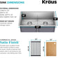 KRAUS Kore 33-Inch Undermount Workstation 16 Gauge Double Bowl Stainless Steel Kitchen Sink with Accessories, KWU112-33