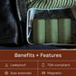 Cadence Extender - Add On to Any Flex Magnetic Containers with Lids,Extension to Travel Bottles for Toiletries - Carry On Travel Essentials For Women/Men - Adds Additional 1.43 fl oz - 3pk, Eucalyptus