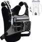 Running Vest with 2L Water Bladder, USA Original Patent, Lightweight Adjustable Chest Pack with Pistol Holster, Reflective Running Hydration Vest for Women Men for Marathon
