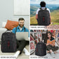 KROSER Travel Laptop Backpack 17.3 inch XL Computer Backpack Stylish College Backpack with RFID Pockets USB Charging Port REFLECTIVE STRIPS Water-Repellent Daypack for Business/Men - Roamly