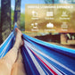 ANYOO Cotton Hammock Portable Camping Hammocks for Hanging Sturdy Garden Comfortable Fabric Hammock with Tree Straps Up to 660lbs with Travel Bag for Camping Outdoor/Indoor Patio Backyard
