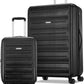 American Tourister Westridge Hardshell Luggage Set - 2 Piece Set - 20/28" Carry-On & Large Checked Luggage Set with Spinner Wheels - Expandable Hard Suitcases for Travel - Hard ABS Shell - Black