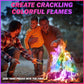 12 Pack Colorful Flames Color Fire Packets Fire Pit for Campfire,Fire Color Packets Camping Accessories for Kids & Adults,Outdoor Fire Changing Flame Powder. (12 Packets)