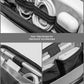 tomtoc Travel Cable Organizer Pouch, Electronics Accessories Organizer Portable Waterproof Double Accessories Carry Case for Cord, Charger, Cables, USB Drive, Black