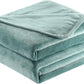 Surii Home Luxury Microfiber Flannel Blanket, Super Soft, Warm, Cozy, Fluffy, and Breathable, Perfect Throws for Bed, Couch, Sofa, for All Season Use. 350GSM Travel Size 50x60 Inches(Turquoise Blue)