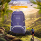 ZOMAKE Lightweight Packable Backpack 35L, Light Foldable Backpacks Water Resistant Collapsible Hiking Bag, Compact Folding Day Pack for Travel Camping(Purple) - Roamly