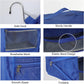 TABITORA Travel Portable Hanging Shelves Closet Organizer Packing Luggage Storage with Multifunctional and Foldable Invisible Compartment,Lightweight, for Suitcase, RV,Closet…Blue,XXL