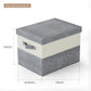 Fabric Large Storage Bins with Lids 3 Pack Collapsible, Linen Closet Organizers and Storage, Baskets for Organizing, Purse Organizer for Closet, Shelf Baskets, 15x10.6x10