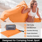 4Monster Camping Towels Super Absorbent, Fast Drying Microfiber Travel Towel, Quick Dry Ultra Soft Compact Gym Towel for Swimming Beach Hiking Yoga Travel Sports Backpack (20.00" x 12.00", Orange)