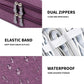 Lanola Travel Cable Organizer Bag, Electronic Accessories Case Portable Double Layer Cable Storage Bag for Cord,phone,Charger, Flash Drive, Phone, SD Card,Personal Items - (Purple)