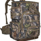 Hunting Backpack with Waterproof Rain Cover, Self Standing Hard Bottom, 50L Camo Hunting Day Pack for Bow Rifle Gun