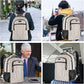 BIKROD Backpack for Women and Men, Extra Large School Backpacks for Teens, Water Resistant Back Pack with USB Charging Port Fits 17 Inch Laptop, Business Anti Theft Sturdy Computer Bag Gifts, Beige