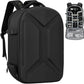 TORIBIO Camera Backpack, Hardshell DSLR Photography Camera Bag, Waterproof Hard Shell Camera Case with Tripod Holder & 15.6" Laptop Compartment Compatible with Canon/Nikon/Sony/DJI Mavic Drone
