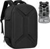 TORIBIO Camera Backpack, Hardshell DSLR Photography Camera Bag, Waterproof Hard Shell Camera Case with Tripod Holder & 15.6" Laptop Compartment Compatible with Canon/Nikon/Sony/DJI Mavic Drone