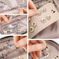 Jewelry Travel Case Organizer for Necklaces, Earrings, Rings, Bracelet, Watch, Soft Sided, Blue