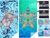 2 Pack Microfiber Lightweight Beach Towel Sand Free Quick Dry Absorbent Thin Compact Towels for Swimming Pool Camping Beach Accessories Large Easy Pack Travel Things for Vacation Essentials Gift