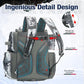 Piscifun Fishing Backpack with 2 Rod Holders & 4 Tackle Boxes, Large Tackle Storage Bag With Rain Cover for Fishing Gear