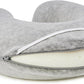 Amazon Basics Memory Foam Semicircular Neck Pillow, Grey