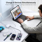 USB C Fast Charger, 100W GaN 6 Port Type C Charging Station Hub Block Cube, USB C Wall Charger Power Strip Adapter Plug for iPad iPhone 16 15 14 13 12 Pro Max Pixel Note Galaxy, 5ft Cord
