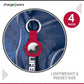 CHARGEWORX Air Tag Holder 4-Pack – Silicone Protective Keychain Holders for Apple Air Tags