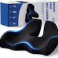 Benazcap X Large Memory Seat Cushion for Office Chair Ergonomic Cushions Butt Pillow for Pressure Relief Sciatica & Pain Relief Memory Foam for Long Sitting for Gaming Chair and Car Seat