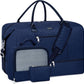 Weekender Bag for Women, Travel Duffel Bag Carry On Overnight Bag with Shoe Compartment Large Nylon Travel Weekend Tote Bag - Roamly