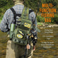 Dovesun Small Fishing Backpack with Tackle Boxes Fishing Sling Bag DIY Embroidery Patches Tackle Bag Gift for Men Green