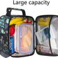 Hap Tim Insulated Lunch Bag Women, Reusable Lunch Box for Women & Men, Adluts Lunchbox for Office Work, Portable Lunchbag, Black Floral（18654-BF）