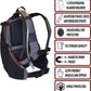 Send It Defender 15 Hydration Backpack - MTB, Moto Bag with Spine Protector for Men and Women. 15L Capacity Mountain Bike Hydration Pack - Mountain Bike Protective Gear – Adjustable Fit for Everyone