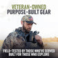 Binocular Harness Chest Pack - Lightweight Hunting Chest Rig with Rangefinder Pouch, MOLLE System Bino Harness for Bow Hunting, Tactical Chest Pack for Men, Veteran Owned Gear, Gray
