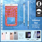 Sonix Waterproof Phone Pouch - Floating Phone Case Dry Bag w/Crossbody Lanyard - Beach Cruise Travel Essentials - Compatible w/All Devices, Touchscreen Friendly | Checkmate Pink/Orange