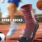 Compression Crew Running Socks: Athletic Socks for Men Women with Cushion,3 Pairs Work Hiking Basketball Sport Socks