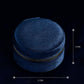 TAIMY Velvet Travel Jewelry Box, Round Small Travel Jewelry Case for Women Girls, Portable Mini Jewelry Travel Organizer Boxes for Rings Earrings Necklaces Bracelets(Navy Blue) 3.15x3.15x1.57in