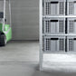 Clax® crate | folding box | basket | 48 qt (12 gal) | grey