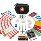 Mini First Aid Kit, 100 Pieces Water-Resistant Hard Shell Small Case - Perfect for Travel, Outdoor, Home, Office, Camping, Hiking, Car (Black)