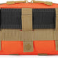 Tactical Molle Admin Pouch Utility Laser Cut EDC Tool Pouch Bag Horizontal Modular Pouches Include US Flag Patch and Keychain