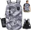 THKFISH IPX8 Waterproof Fishing Backpack with Rod Holder, Lightweight Fishing Sling Bag, Move Freely Fish Gifts for Men