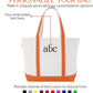 CB STATION Medium Classic Canvas Tote Bag for Women, Top Zipper Closure, Outer Pocket, Daily Essentials, Groceries, Traveling