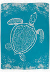 Sand Cloud Extra Large Turkish Beach Towel - Free 100% Organic Cotton Yarn Quick Dry for Beach, Picnic, Blanket or Bath As Seen on Shark Tank Marine Life (Crush Turtle Teal)