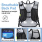 Lightweight Hydration Backpack, Running Backpack with 2L Water Bladder, Hydro Water Daypack for Cycling Hiking Rave for Men Women