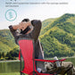 SONGMICS Folding Camping Chair, with Comfortable Sponge Seat, Cup Holder, Heavy Duty Structure, Max Load Capacity 551 lb, Outdoor Picnic Chair, Red and Black UGCB06BK