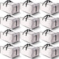12 Pack Large Strong Moving Bags with Zippers & Carrying Handles - Water-Resistant - Heavy Duty Storage Tote for Space Saving, Fold Flat, Alternative to Moving Box (Semi-Transparent)